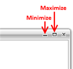 Minimize and Maximize on Computer 